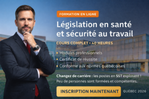 Législation en santé et sécurité du travail (Québec) – Formation professionnelle certifiante